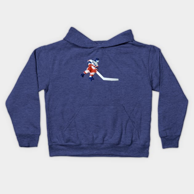 USA Bubble Hockey Kids Hoodie by Madhouse Chicago Hockey Podcast